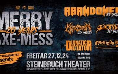 25 Jahre Abandoned…Jubiläumsgig im Steinbruch Theater!!!